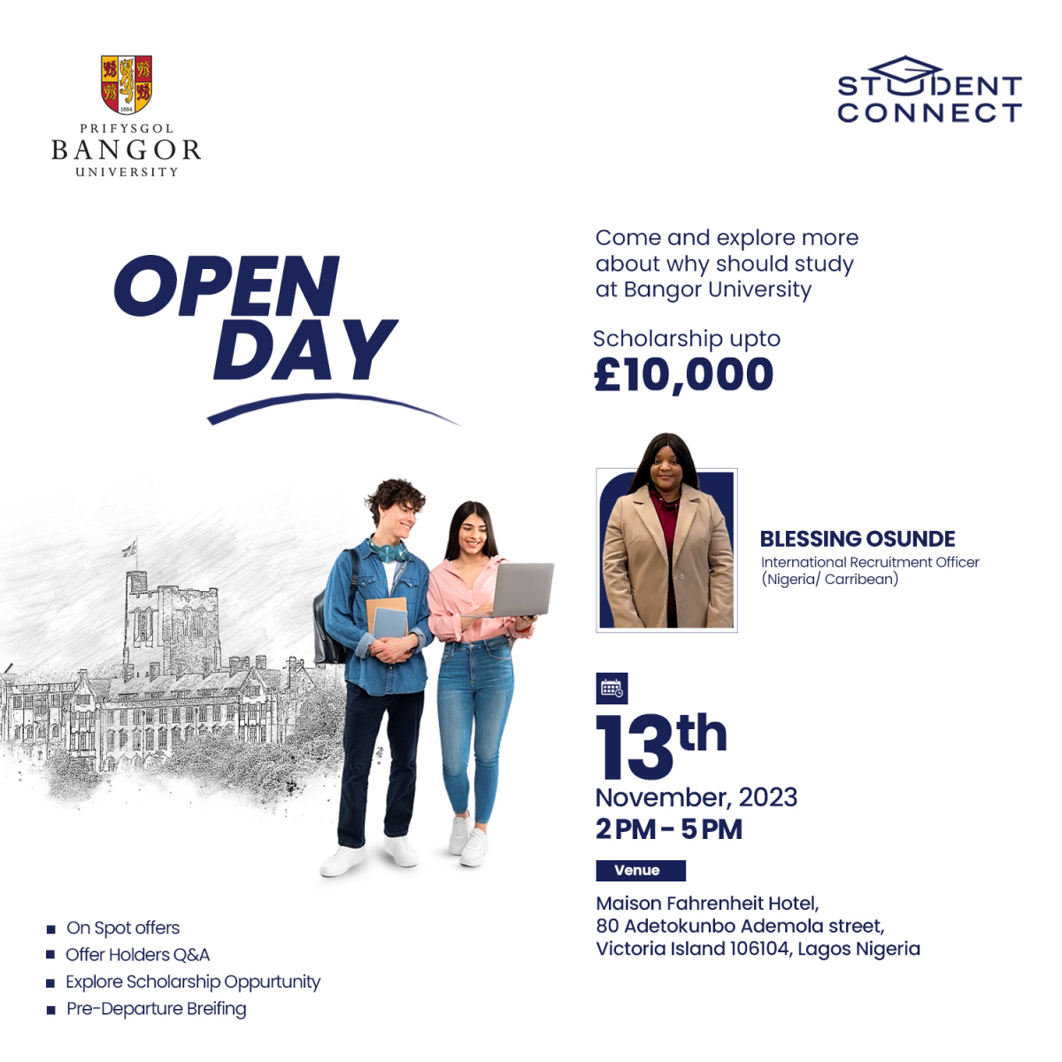 Bangor University Open Day with Student Connect